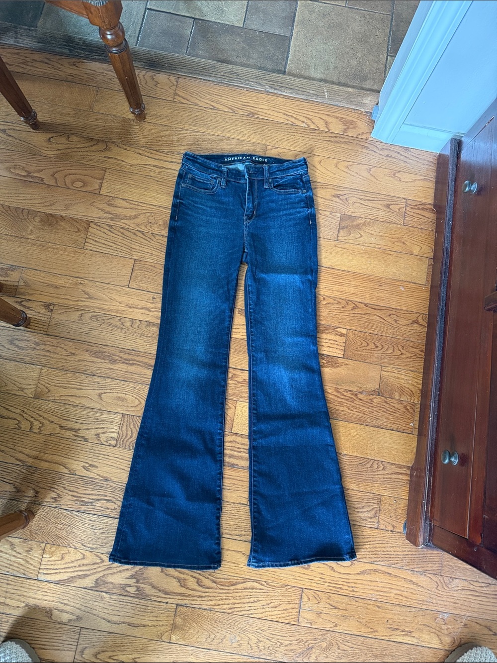 American Eagle Outfitters Dark Blue Flared Jeans